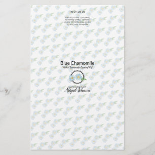 Lámina Envase de jabón Chamomile   Papel de línea