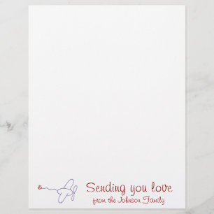 Lámina Enviando carta de amor
