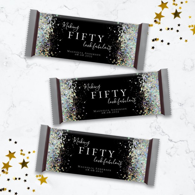 Lámina Envoltura de Caramelo para Favor de Cumpleaños 50  (Subido por el creador)