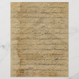 Lámina Ephemera de la vieja escritura de cuadernos de pap