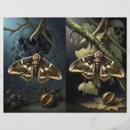 Lámina Ephemera Sheet - Woodland Moth