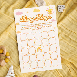 Lámina Eres mi juego de bingo Sunshine Baby Shower Baby