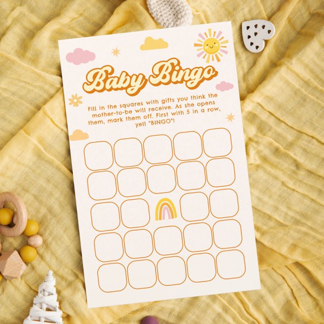 Lámina Eres mi juego de bingo Sunshine Baby Shower Baby (Subido por el creador)