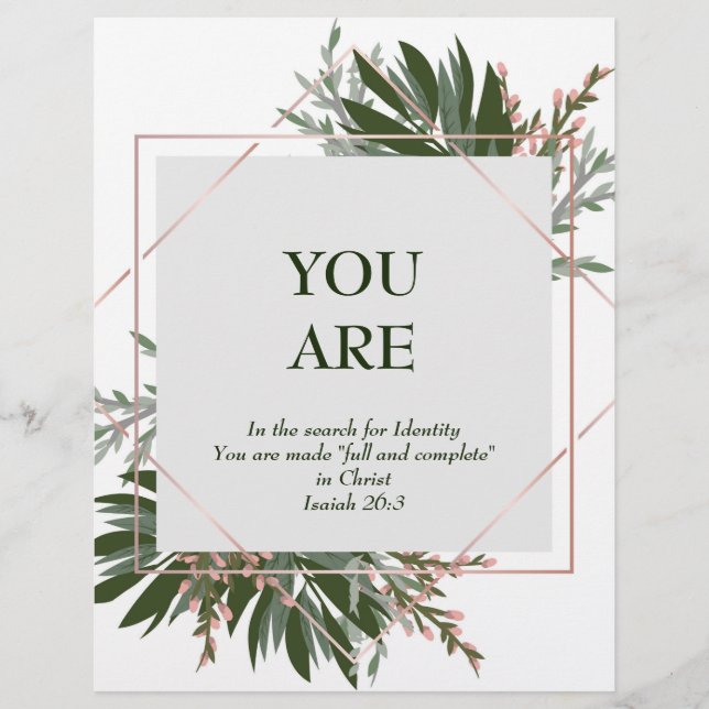 Lámina Eres (Poema) Papel satinado (Anverso)