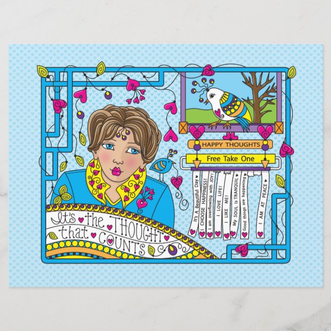 Lámina Es el pensamiento que cuenta_Hoja de papel plana d (Anverso)