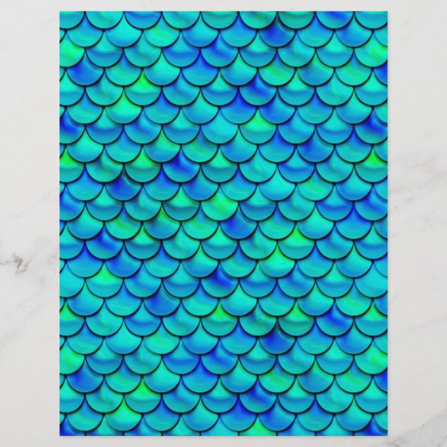 Lámina Escalas azules de Aqua Falln (Anverso)