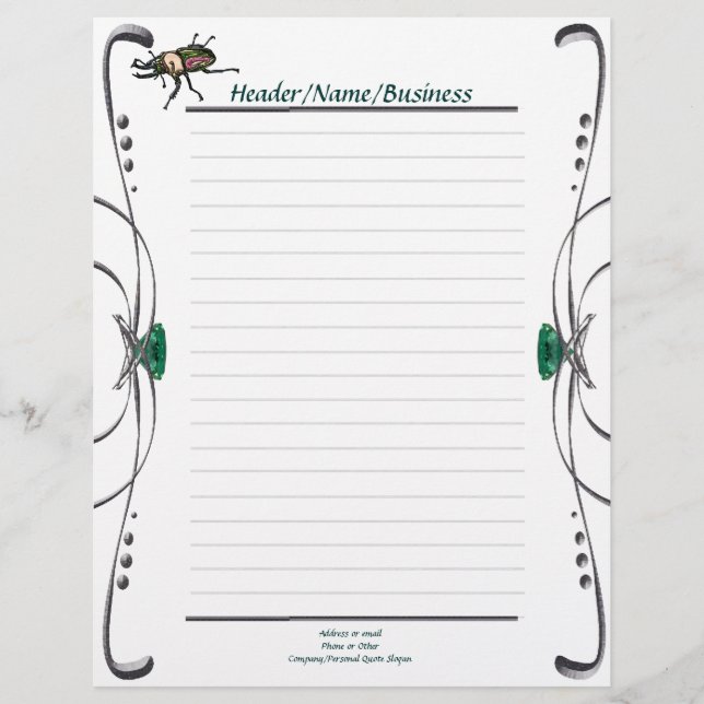 Lámina Escarabajo de la escalera arco iris (Anverso)