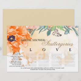 Lámina Escatergorias de duchas de novias de follaje de pi