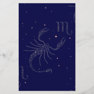 Lámina escorpión de estrellas