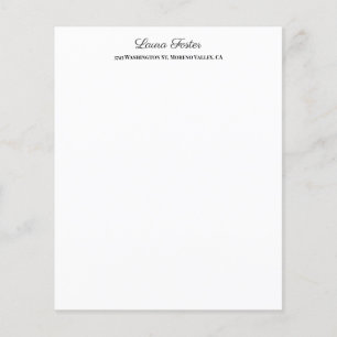 Lámina Escritura a mano en blanco negro Elegante Minimali