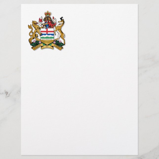 Lámina Escudo de armas de Alberta (Anverso)