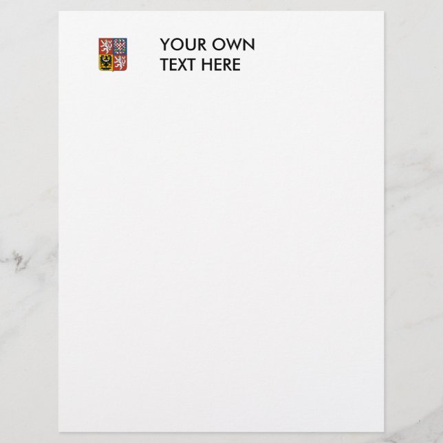 Lámina Escudo de armas de la República Checa (Anverso)