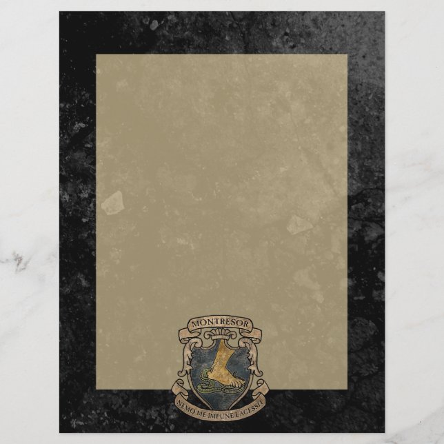 Lámina Escudo de armas de Montresor (Anverso)