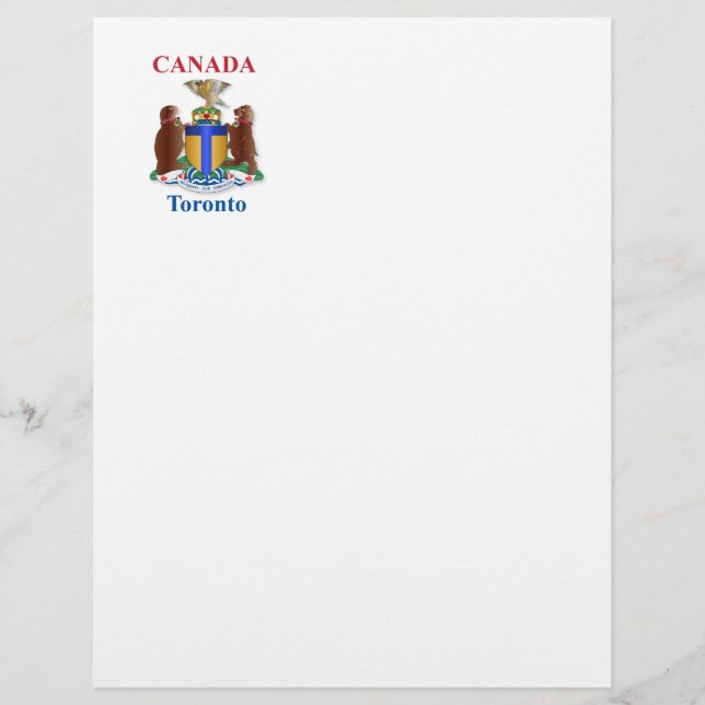 Lámina Escudo de armas de Toronto (Anverso)