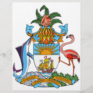 Lámina Escudo de las Bahamas
