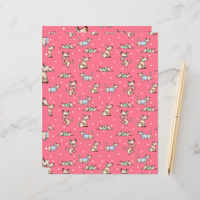 Lámina Ese papel de reserva del patrón rojo de la vida de (Anverso/Reverso In Situ)