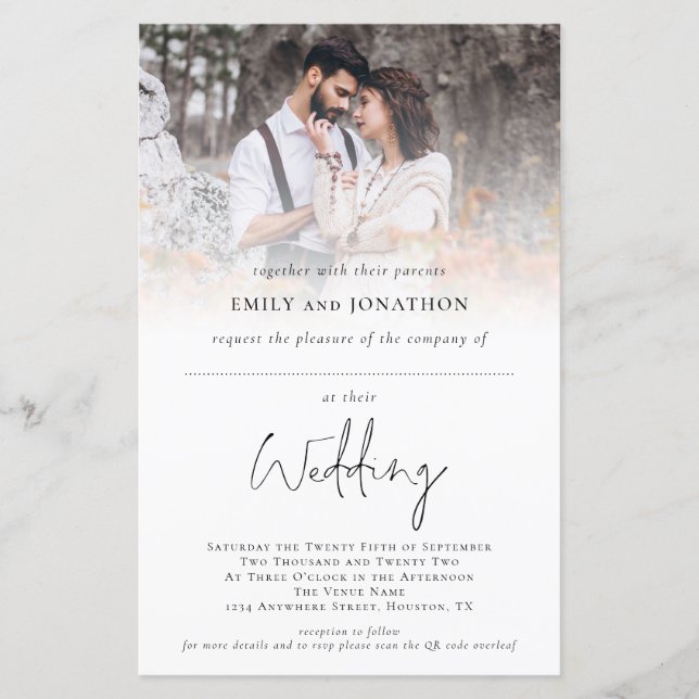 Lámina Espacio fotográfico presupuestado para Boda QR de  (Anverso)