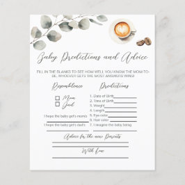 Lámina Espectáculo de bebes de café, consejo para los nue