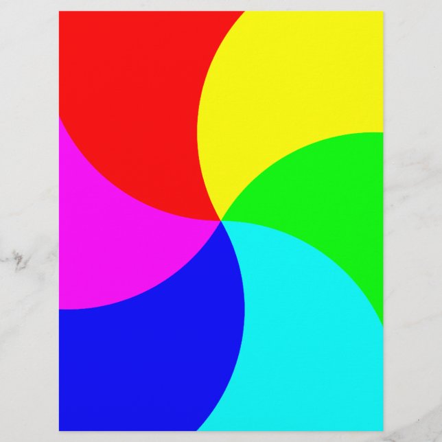 Lámina Espiral arcoiris primaria (Anverso)
