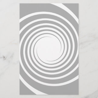 Lámina Espiral blanca sobre gris claro.