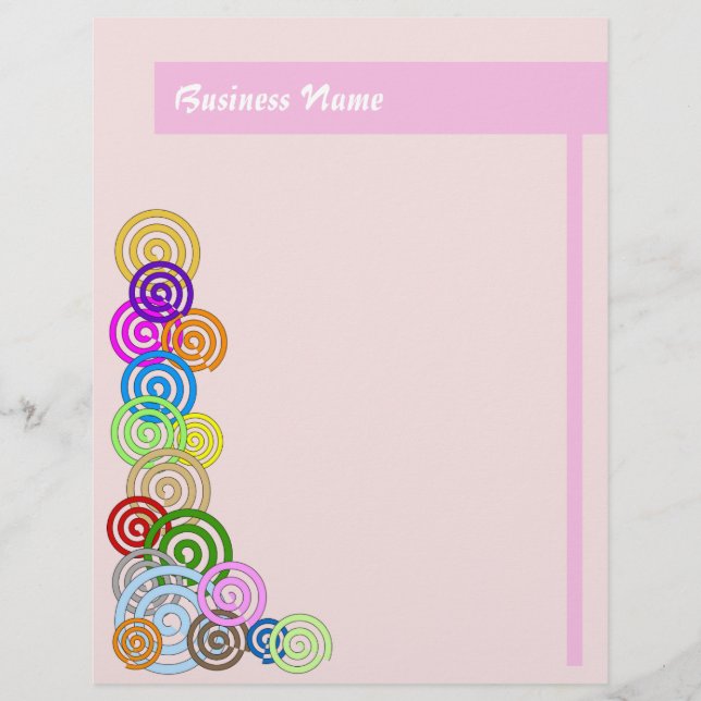 Lámina Espirales coloridas (Anverso)