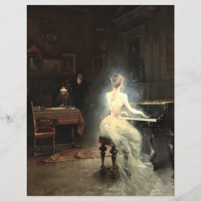 Lámina Espíritu de George Roux 1885 Papel de cuaderno (Anverso)