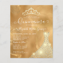 Lámina Espuma de oro de Glam de presupuesto Diamond Tiara