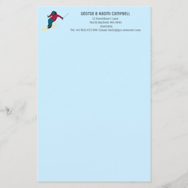 Lámina Esquí (Anverso)