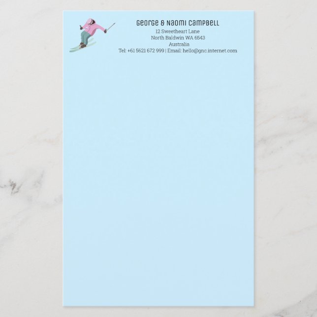 Lámina Esquí (Anverso)