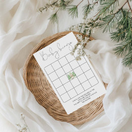 Lámina Esquiar en juego de bingo Baby Shower para padres