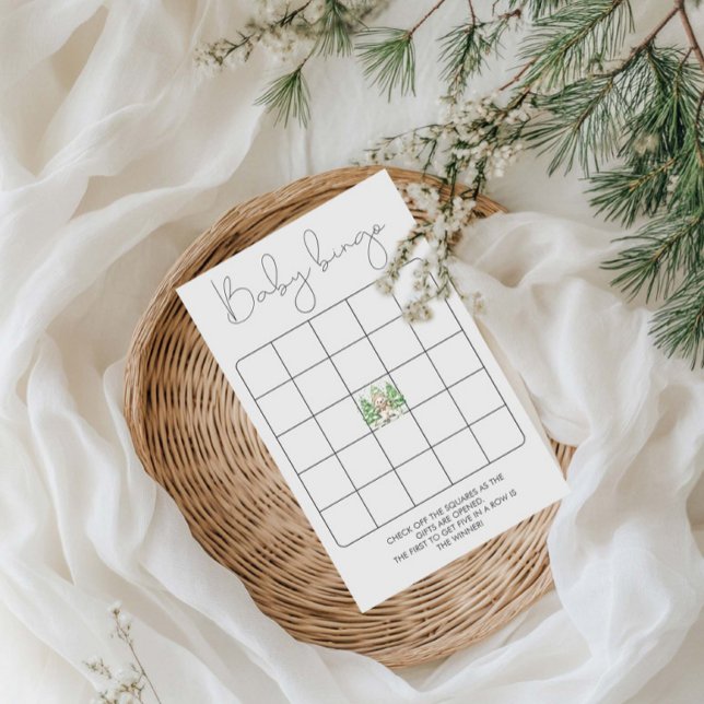 Lámina Esquiar en juego de bingo Baby Shower para padres (Subido por el creador)