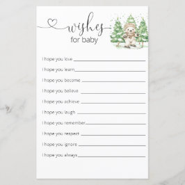 Lámina Esquiar En Los Deseos De Baby Shower De Los Padres