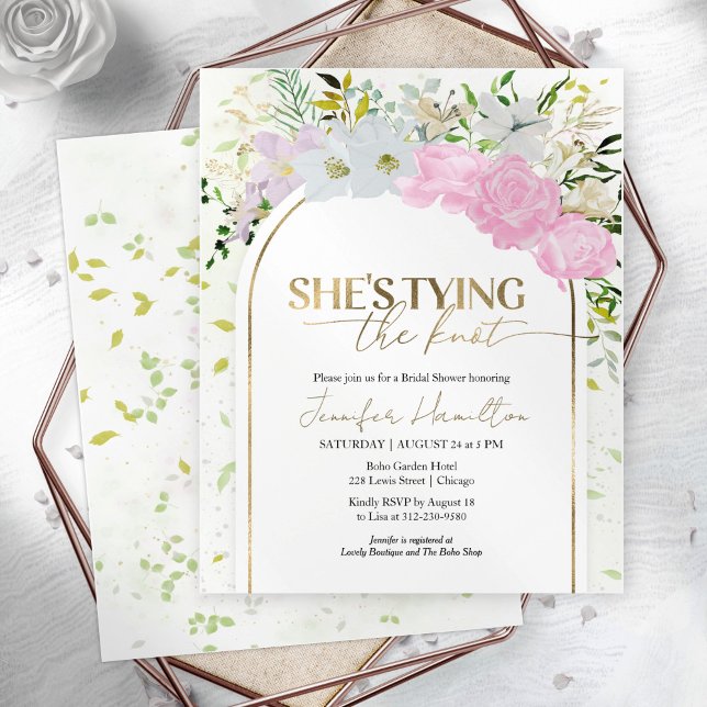 Lámina Está atando el nudo a la invitación a la ducha de  (Subido por el creador)