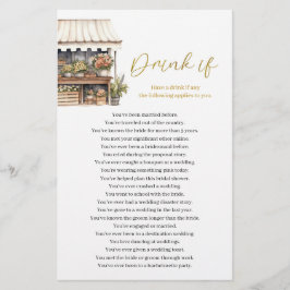 Lámina Está fuera de la bebida del mercado si es un juego