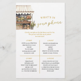 Lámina Está fuera del mercado ¿Qué hay en tu juego de tel