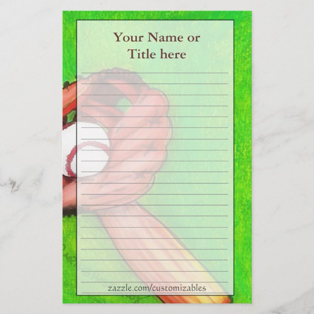 Lámina Estacionamiento de Béisbol (Anverso)