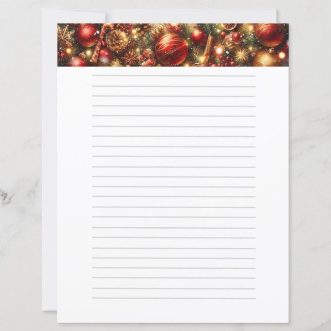 Lámina Estacionamiento de decoración roja para Navidades (Anverso)