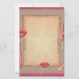 Lámina Estacionamiento de lápiz labial retro