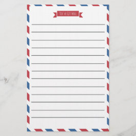 Lámina Estacionamiento De Lino Rojo, Blanco Y Azul