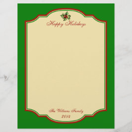 Lámina Estacionamiento de Navidad Vintage personalizado