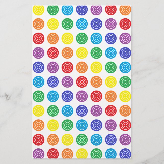 Lámina Estacionamiento del arcoiris Bullseye (Anverso)