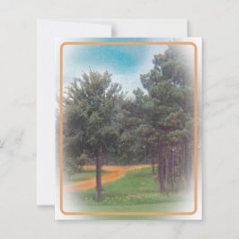 Lámina Estacionamiento del bosque de flores silvestres de