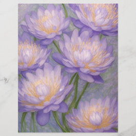 Lámina Estacionamiento floral de bonito Lavender