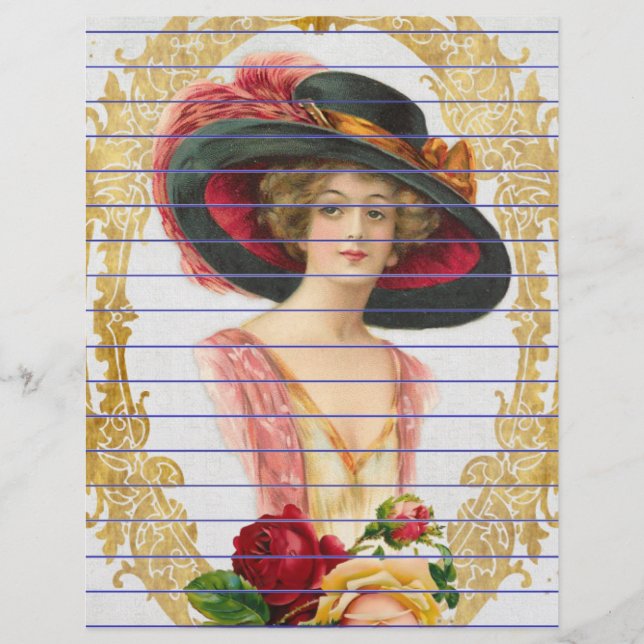 Lámina Estacionamiento francés vintage (Anverso)