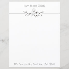 Lámina Estacionamiento profesional Minimalista en blanco 