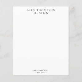 Lámina Estacionamiento profesional minimalista y moderno