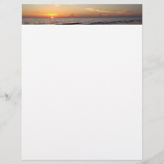 Lámina Estacionario de Beach Sunset (Anverso)