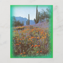 Lámina Estacionario de Cactus de Vintage