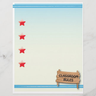 Lámina Estacionario de reglas de clase