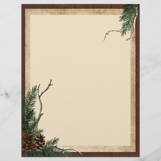 Lámina Estacionario de Winter Pine - Volante